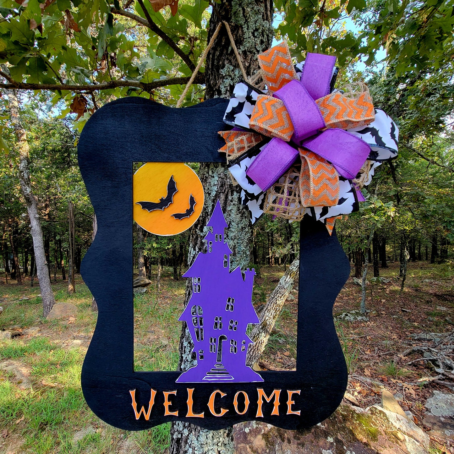 Haunted House Welcome Sign