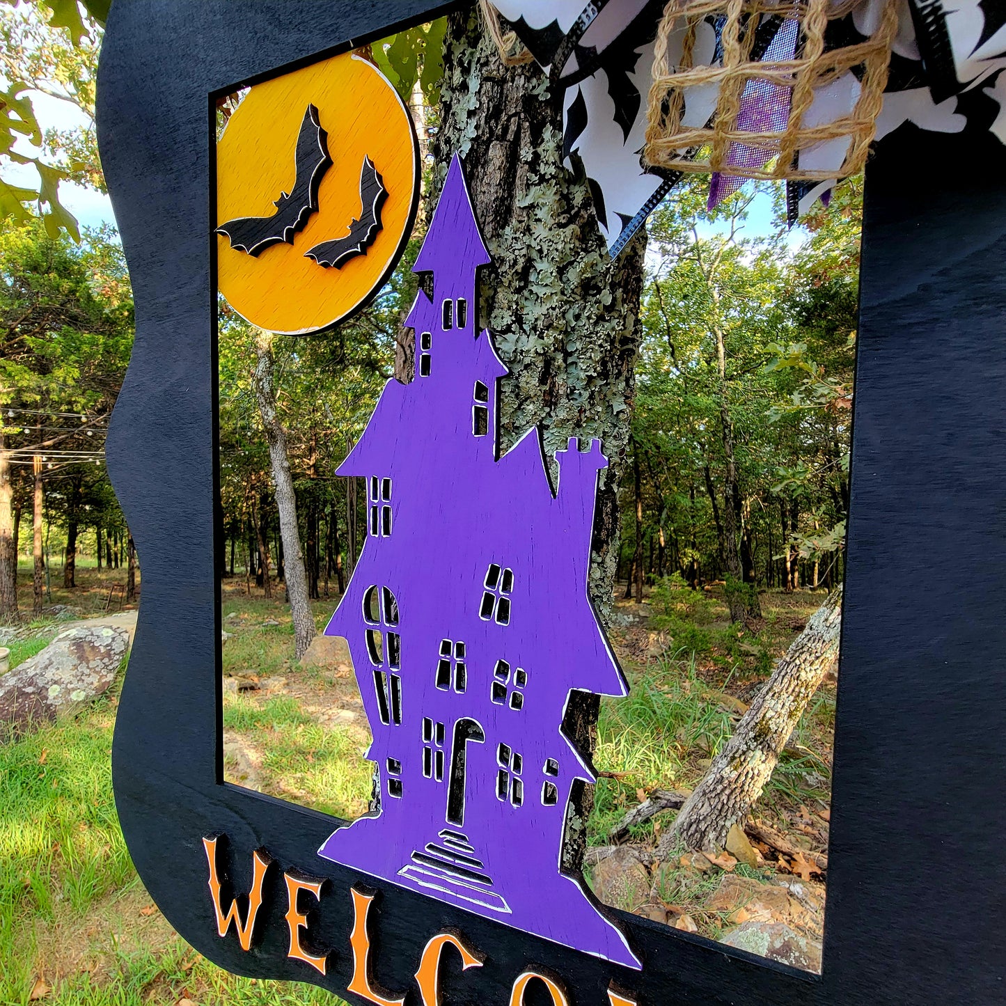 Haunted House Welcome Sign
