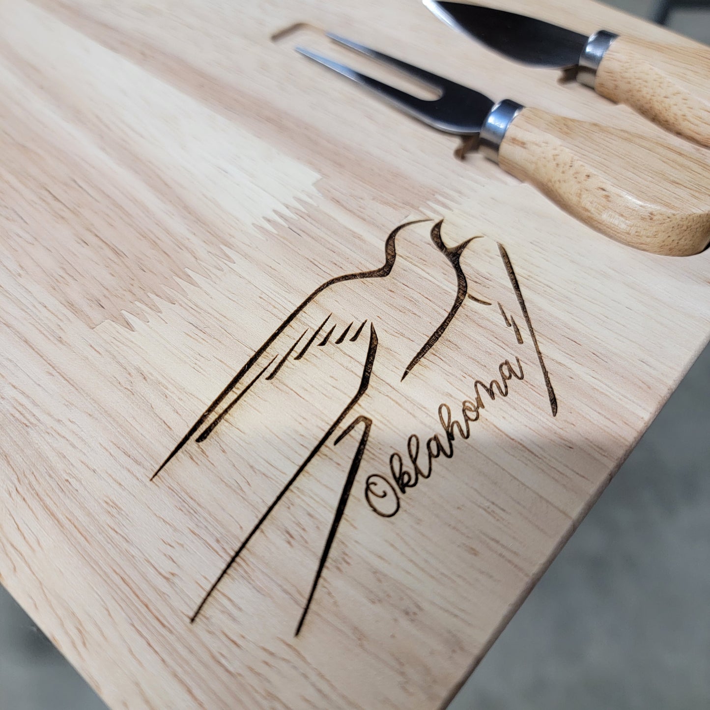 Oklahoma Scissortail Cheeseboard