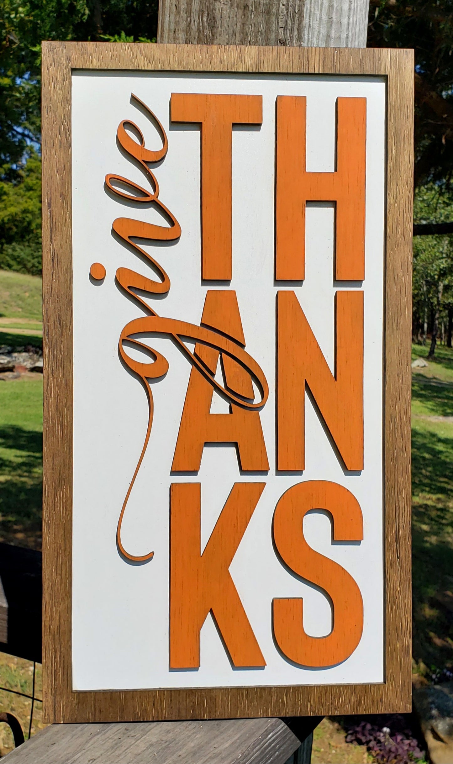 Thankful & Gather Inlayed Signs