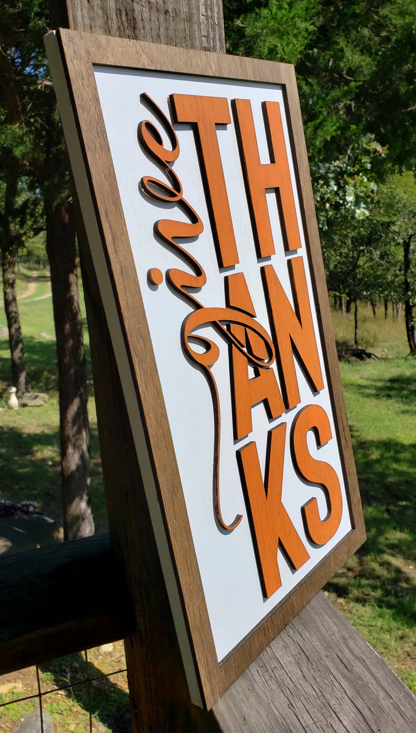 Thankful & Gather Inlayed Signs