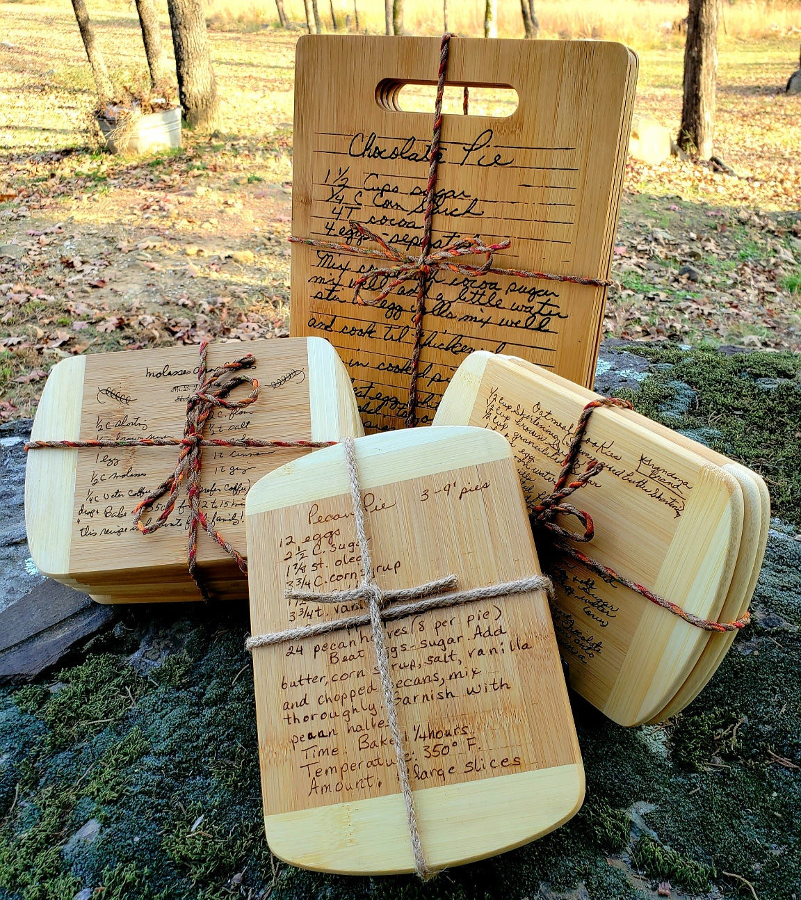 Handwriting Engraved Recipe Boards