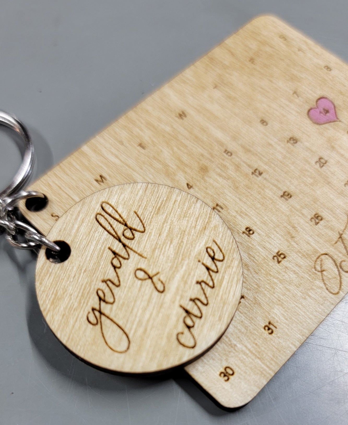 Anniversary Date Keychain