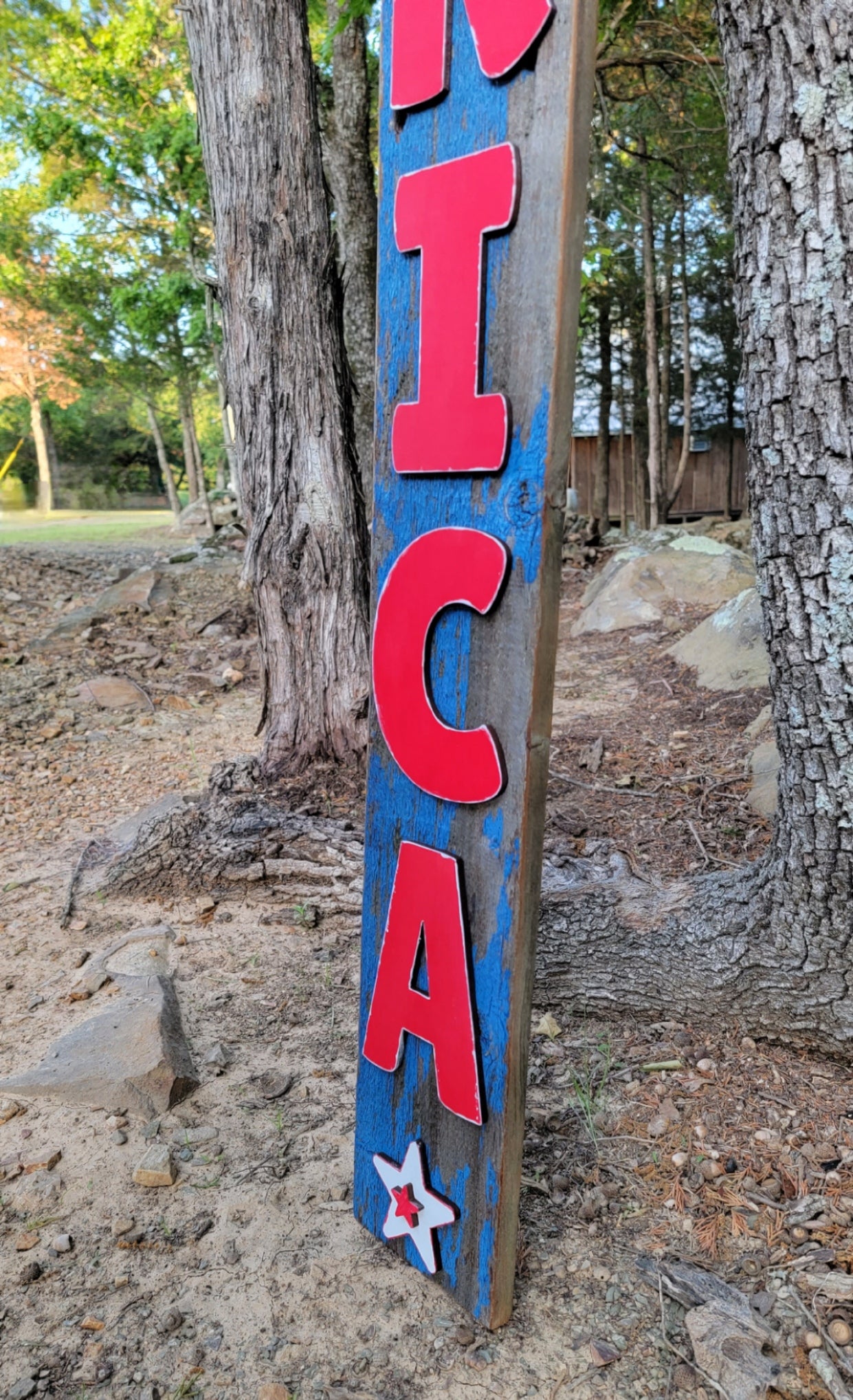 Patriotic Porch Leaner