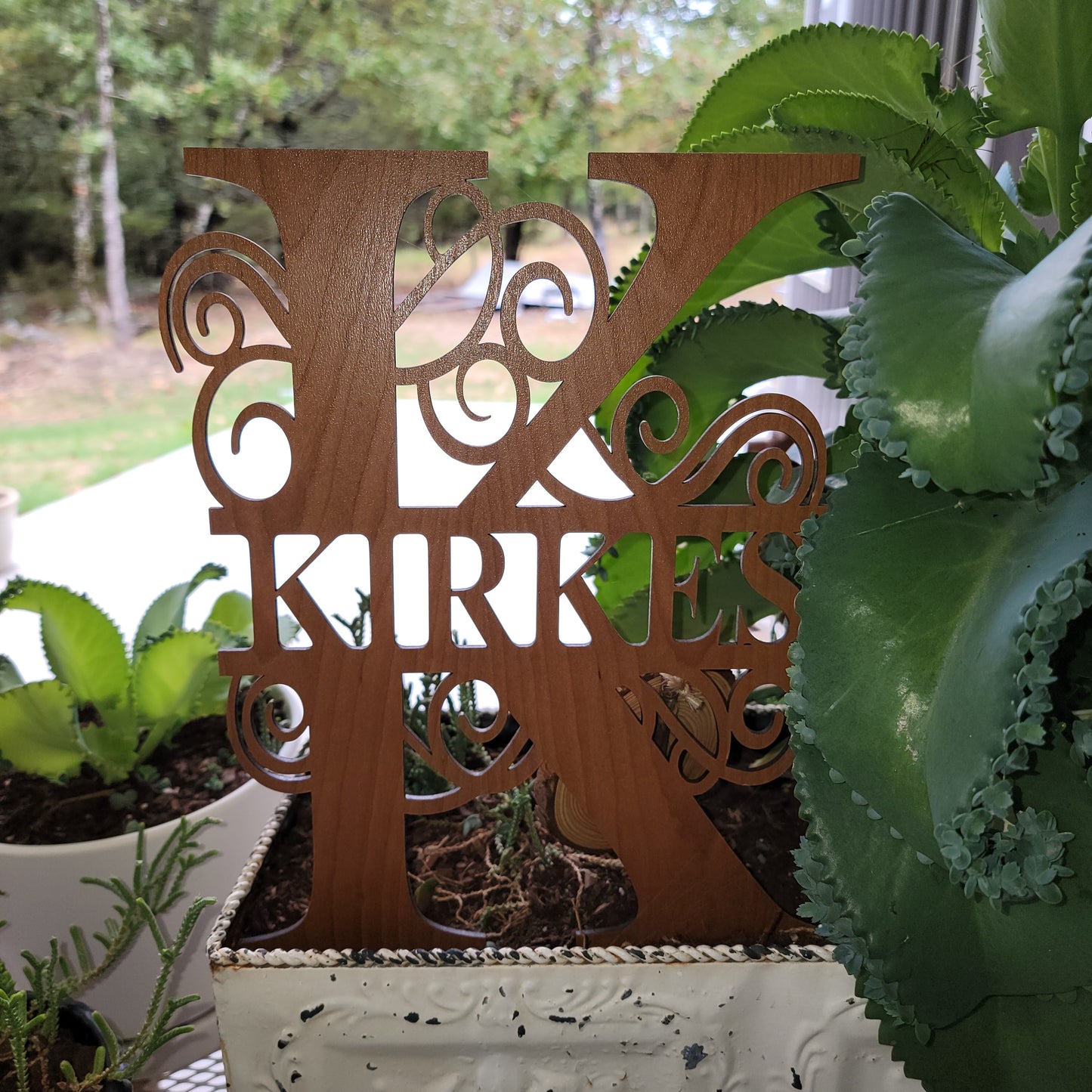 Split Monogram Letter