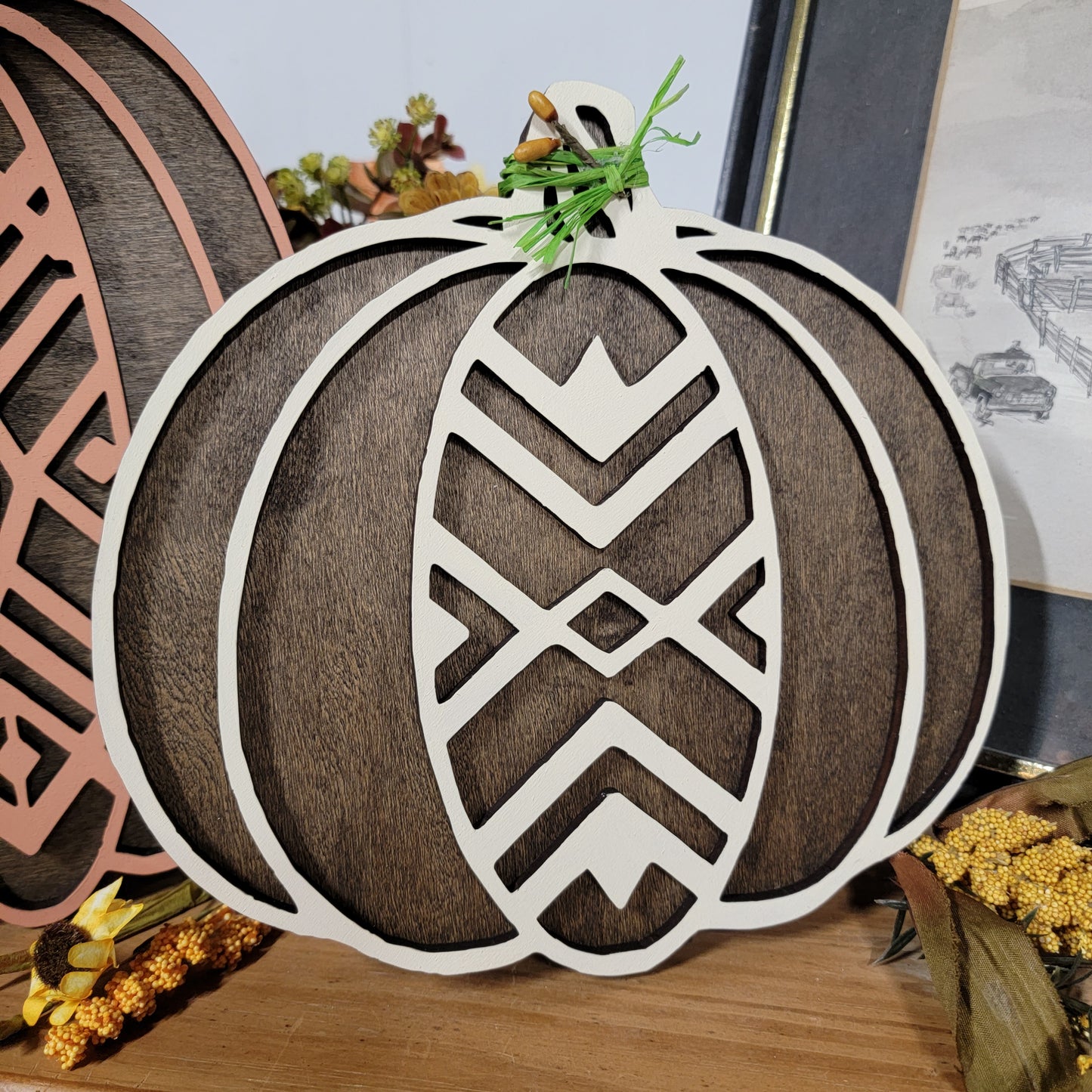 Boho Wood Pumpkins