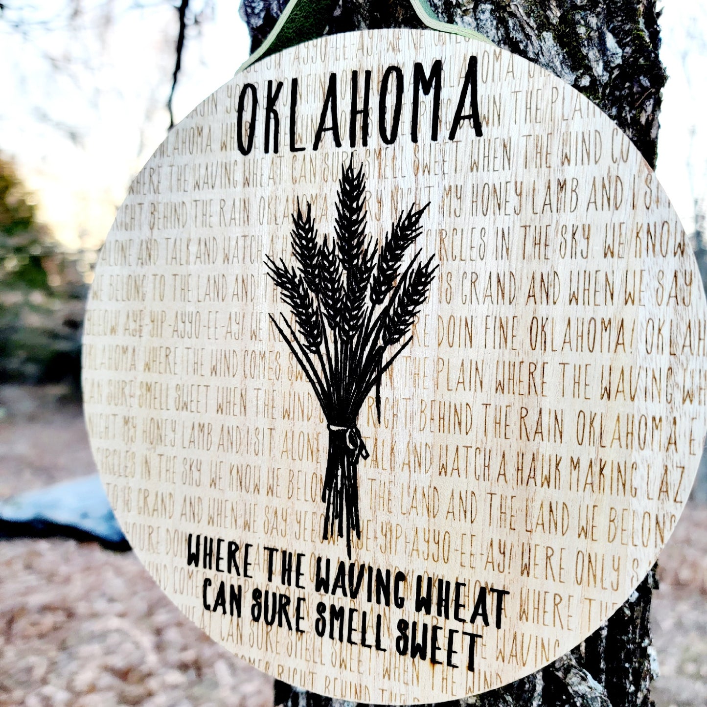 8" Waving Wheat Sign