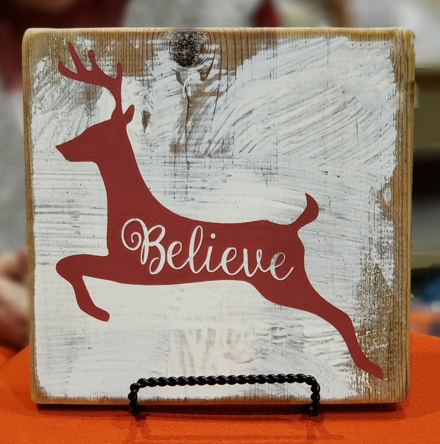 8x8 Distressed Christmas Shelf Sitter