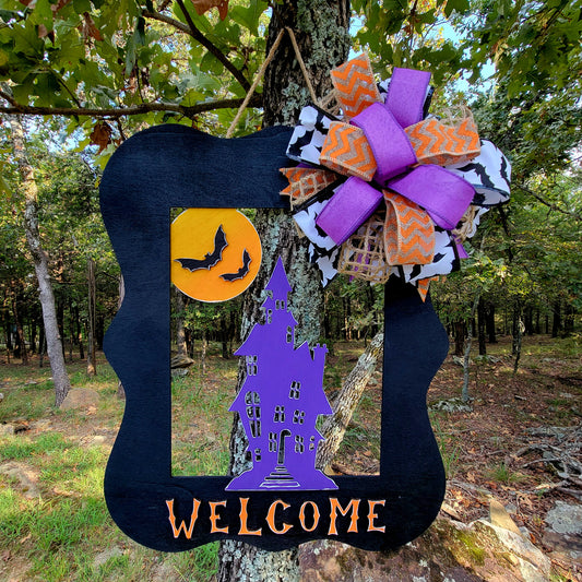 Haunted House Welcome Sign