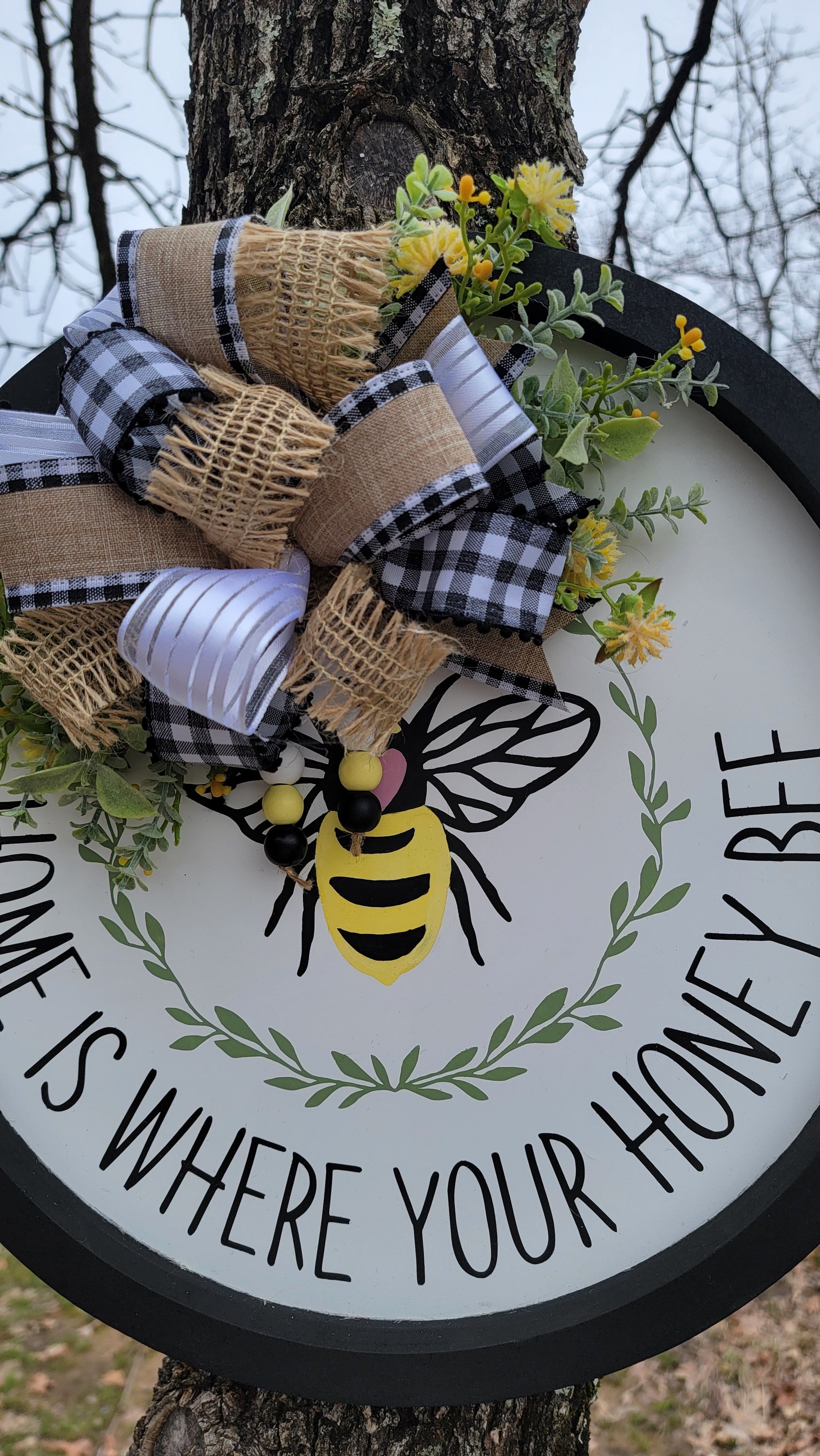 Bee Tiered Tray Welcome to Our Hive Honey Themed Tiered Tray Honey Bee Home  is Where My Honey Bee Bee Decor Bee Signs Honey 