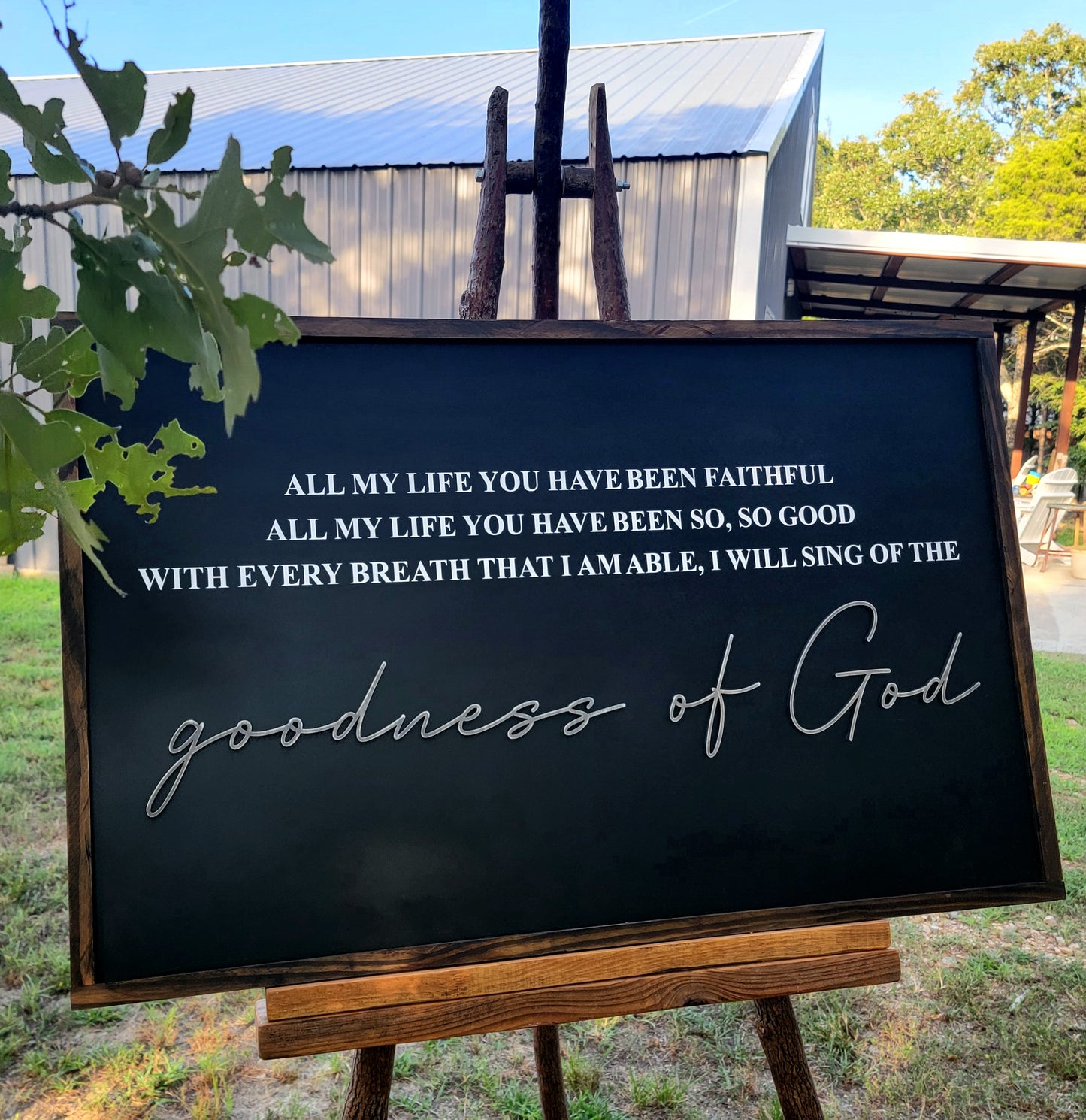 Goodness of God Lyric Sign