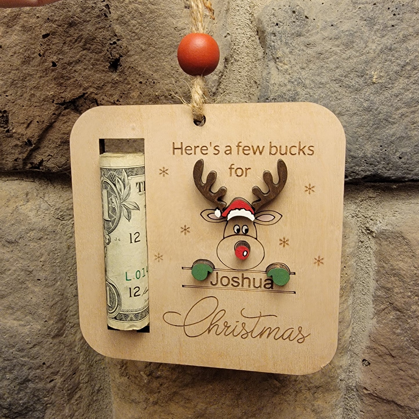 A Few Bucks for Christmas Money Holder