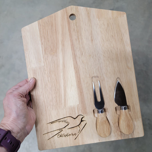Oklahoma Scissortail Cheeseboard