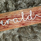 Red Barnwood w/Couples Name