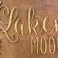 The "Laken" Round Name Sign