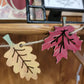 Wooden Maple & Oak Leaf Garland