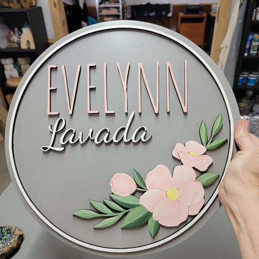 The "Evelynn" Nursery Round