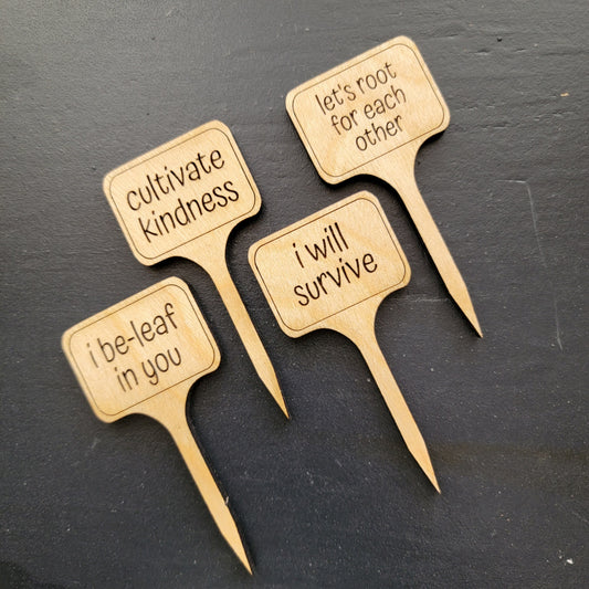 Wooden Plant Stake Set [price includes all four options]