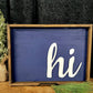 Simple "hi" Sign
